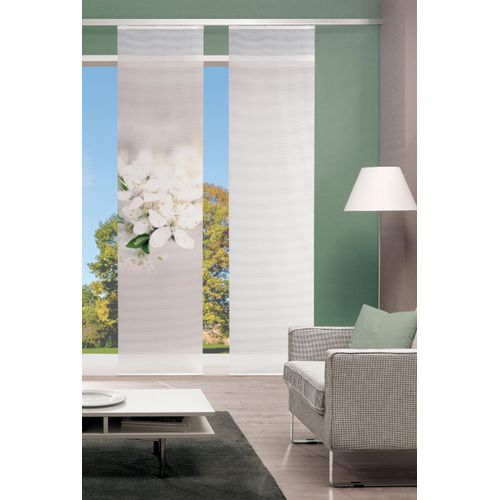 4056751381376 - Schiebegardine VISION S PULSA Gr 1 beige (natur) B60cm H260cm Polyester Gardinen HxB 260x60 BAMBUS OPTIK