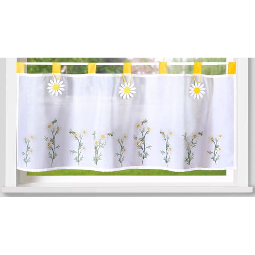 4005385833898 - Weckbrodt Scheibengardine »Madita« (1 St) Bistro Voile floral bedruckt HxB 45x120cm Gardine Store 4005385833898 - Weckbrodt Scheibengardine »Madita« (1 St) Bistro Voile floral bedruckt HxB 45x120cm Gardine Store
