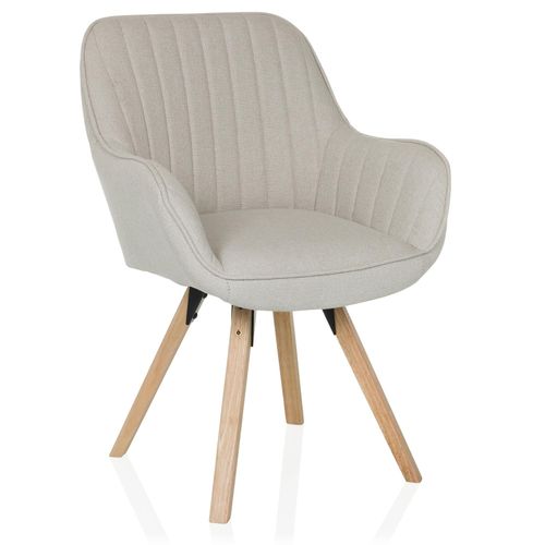 4064323045199 - Besucherstuhl SCANDI SOFT creme   buche mit Armlehnen 4-Fuß-Gestell 4064323045199 HJH Office GmbH