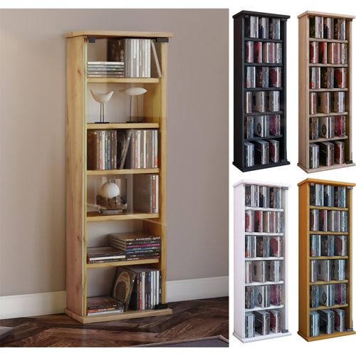 4012246252132 - CD Regal Holz platzsparender CD Schrank mit ESG-Sicherheitsglastüren für 150 CDs oder 65 DVDs oder 36-Videos Maße H 92 x B 31 x T 18 cm elegantes DVD Regal stehend Blu ray Regal CD Regal - Vetro 4012246252132 - CD Regal Holz platzsparender CD Schrank mit ESG-Sicherheitsglastüren für 150 CDs oder 65 DVDs oder 36-Videos Maße H 92 x B 31 x T 18 cm elegantes DVD Regal stehend Blu ray Regal CD Regal - Vetro
