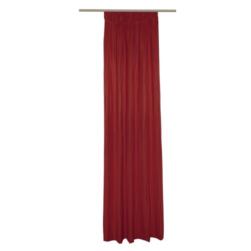4004567122119 - Vorhang WIRTH LANGWASSER Gr 1 rot Gardinen 145cm Smokband 135cm Polyacryl Polyester B135cm H145cm