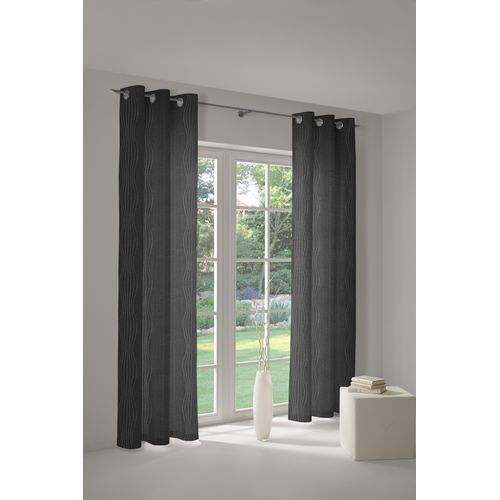 4004567155810 - Vorhang WIRTH RICCIA Gr 1 bunt (grau silberfarben) B132cm H150cm Jacquard Obermaterial 75% Polyester 25% Baumwolle Gardinen