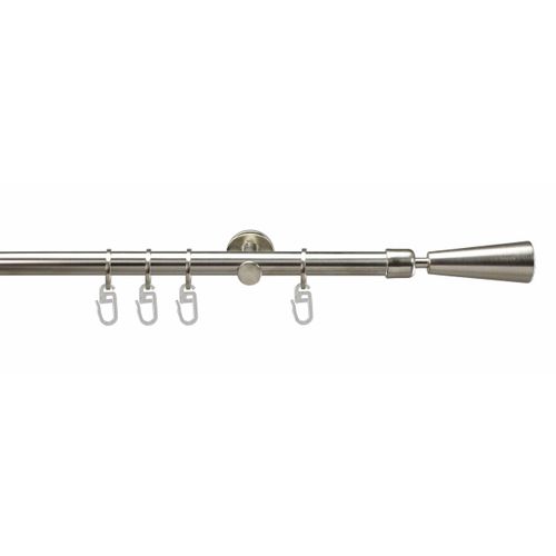 4016318028564 - Gardinenstange Bergamo Gardinenstangen Gr L 120 cm Ø 16 mm 1 läufig silberfarben (edelstahlfarben) Gardinenstangen Wandmontage 4016318028564 - Gardinenstange Bergamo Gardinenstangen Gr L 120 cm Ø 16 mm 1 läufig silberfarben (edelstahlfarben) Gardinenstangen Wandmontage
