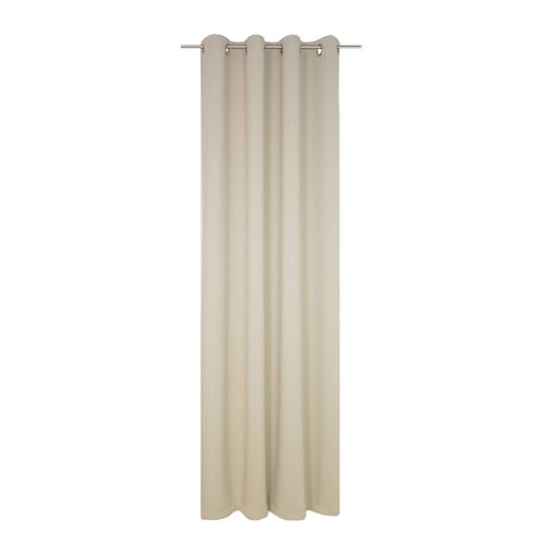 4004567406202 - Vorhang WIRTH Dim out beige Gardinen 405cm Ösen 142cm Polyester nach Maß B142cm H405cm