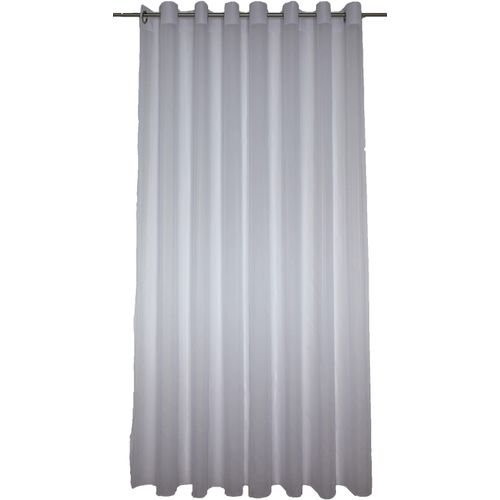 4004567360344 - Gardine WIRTH Gerty weiß Gardinen 120cm Ösen 650cm Polyester Fertig-Store mit Metallösen nach Maß B650cm H120cm 4004567360344 - Gardine WIRTH Gerty weiß Gardinen 120cm Ösen 650cm Polyester Fertig-Store mit Metallösen nach Maß B650cm H120cm