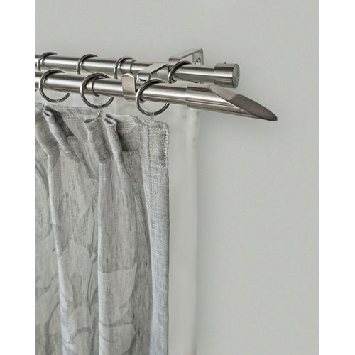 9002777111072 - Gardinenstange GARESA Lucca Gardinenstangen Gr 130 cm - 240 cm 2 läufig silberfarben (edelstahlfarben) Gardinenstangen ausziehbare Vorhangstange 9002777111072 - Gardinenstange GARESA Lucca Gardinenstangen Gr 130 cm - 240 cm 2 läufig silberfarben (edelstahlfarben) Gardinenstangen ausziehbare Vorhangstange