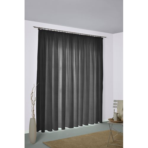 4004567512019 - Vorhang WIRTH Niederau Gr 1 schwarz Gardinen 145cm Smokband 132cm Polyacryl Polyester B132cm H145cm 4004567512019 - Vorhang WIRTH Niederau Gr 1 schwarz Gardinen 145cm Smokband 132cm Polyacryl Polyester B132cm H145cm