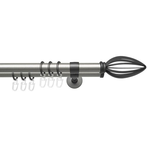 4016318380181 - Gardinenstange Lan Cast Gardinenstangen Gr L 120 cm Ø 20 mm 2 läufig grau (silberfarben anthrazit) Gardinenstangen Wandmontage 4016318380181 - Gardinenstange Lan Cast Gardinenstangen Gr L 120 cm Ø 20 mm 2 läufig grau (silberfarben anthrazit) Gardinenstangen Wandmontage