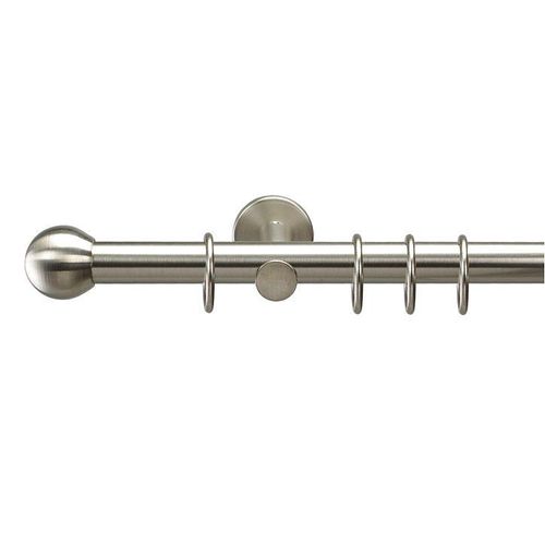 4016318027284 - Gardinenstange Gardinenstangen Gr L 240 cm Ø 20 mm silberfarben Gardinenstangen Wandmontage 4016318027284 - Gardinenstange Gardinenstangen Gr L 240 cm Ø 20 mm silberfarben Gardinenstangen Wandmontage