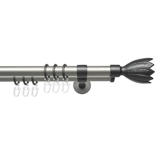 4016318380174 - Gardinenstange Lan Flower Gardinenstangen Gr L 120 cm Ø 20 mm 2 läufig grau (silberfarben anthrazit) Gardinenstangen Wandmontage 2-läufig im Fixmaß Ø 20 mm 4016318380174 - Gardinenstange Lan Flower Gardinenstangen Gr L 120 cm Ø 20 mm 2 läufig grau (silberfarben anthrazit) Gardinenstangen Wandmontage 2-läufig im Fixmaß Ø 20 mm