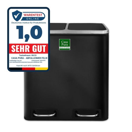 4059382031702 - Mülleimer Felix aus Edelstahl Trennsystem Mit Schließdämpfer 4059382031702 - Mülleimer Felix aus Edelstahl Trennsystem Mit Schließdämpfer