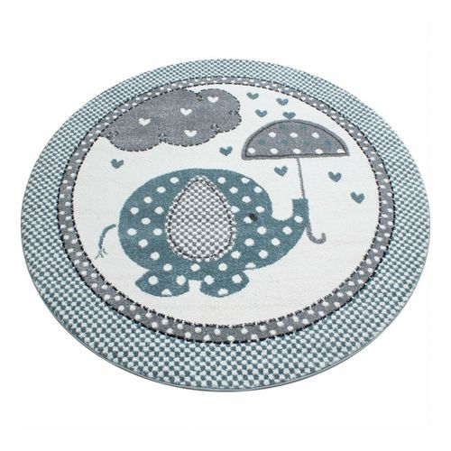 4053658994494 - Wunderschöne Kinderteppiche Teppich mit Elefant Motiven Rund   Viereck