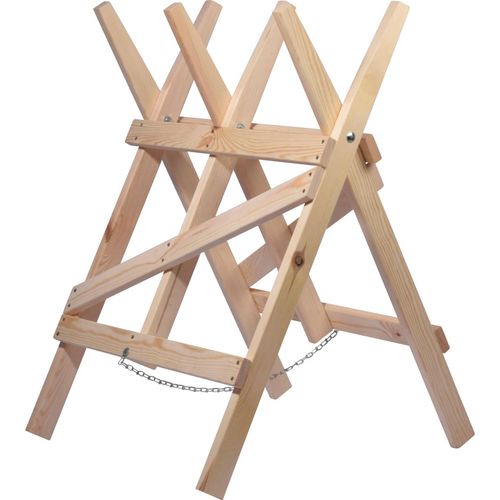 4055894560808 - dobar Stabiler Sägebock aus Massivholz 4055894560808 - dobar Stabiler Sägebock aus Massivholz