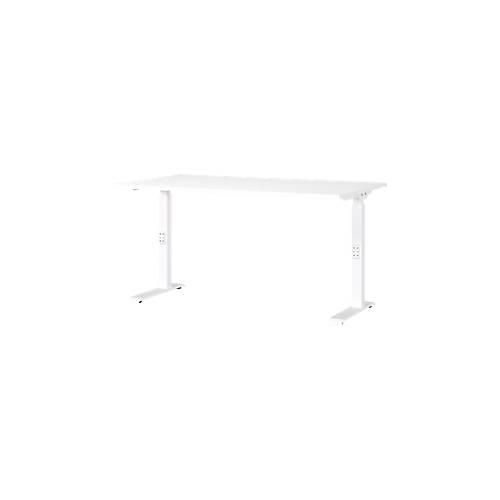 4005949790407 - Schreibtisch DOWNEY 7904-84 manuell höhenverstellbar 68-91cm (H) 140cmx80cm (BxT) rechteckig weiß Weiß 4005949790407 GERMA 4005949790407 - Schreibtisch DOWNEY 7904-84 manuell höhenverstellbar 68-91cm (H) 140cmx80cm (BxT) rechteckig weiß Weiß 4005949790407 GERMA
