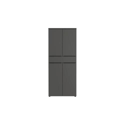 4005949437234 - Kombischrank Porto 1 Schublade 4 Türen und 3 Einlegeböden 4 OH B 810 x T 400 x H 1970 mm graphit 4005949437234 - Kombischrank Porto 1 Schublade 4 Türen und 3 Einlegeböden 4 OH B 810 x T 400 x H 1970 mm graphit