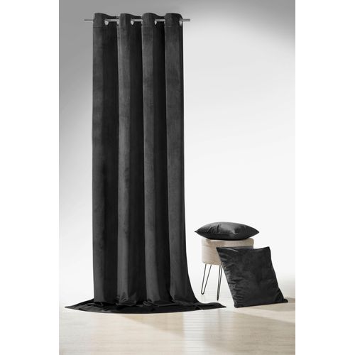 4005385829679 - Vorhang WECKBRODT Valentin Gr 1 schwarz B135cm H245cm Sablu00e9 Polyester Gardinen Ösenschal Gardine blickdicht Samt-Optik Velour Unifarben 4005385829679 - Vorhang WECKBRODT Valentin Gr 1 schwarz B135cm H245cm Sablu00e9 Polyester Gardinen Ösenschal Gardine blickdicht Samt-Optik Velour Unifarben
