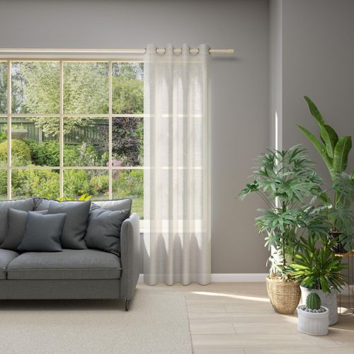 4006470432200 - Vorhang NEUTEX FOR YOU Allure Gr 1 braun (cappuccino) B140cm H245cm Jacquard Polyester Gardinen HxB 245x140 Ösenschal mit Metallösen 4006470432200 - Vorhang NEUTEX FOR YOU Allure Gr 1 braun (cappuccino) B140cm H245cm Jacquard Polyester Gardinen HxB 245x140 Ösenschal mit Metallösen