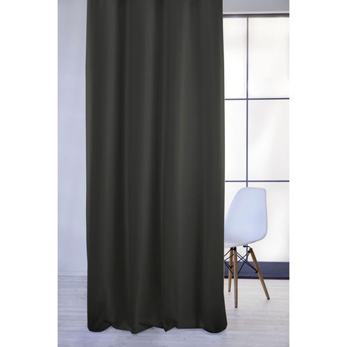 4003440020368 - Vorhang APELT 4362 Rips Uni Gr 1 schwarz Gardinen 245cm Ösen 130cm Baumwolle Polyester Pflegeleichter Uni B130cm H245cm