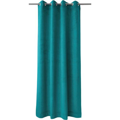 4003440190825 - Vorhang APELT TASSILO Gr 1 blau (petrol) Gardinen 245cm Ösen 135cm Polyester HxB 245x135 Tassilo Ösenschal mit Mettalösen B135cm H245cm 4003440190825 - Vorhang APELT TASSILO Gr 1 blau (petrol) Gardinen 245cm Ösen 135cm Polyester HxB 245x135 Tassilo Ösenschal mit Mettalösen B135cm H245cm