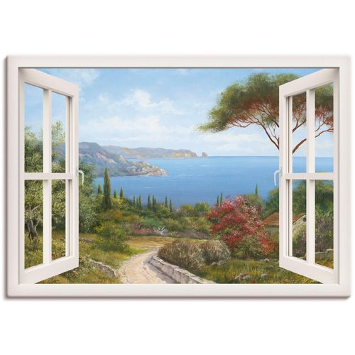 4055327354677 - Wandbild ARTLAND Fensterblick - Haus am Meer I Bilder Gr B H 130 cm x 90 cm Leinwandbild Fensterblick 1 St weiß Bild Leinwandbild Kunstdrucke Bilder als Leinwandbild Wandaufkleber oder Poster in versch Größen 4055327354677 - Wandbild ARTLAND Fensterblick - Haus am Meer I Bilder Gr B H 130 cm x 90 cm Leinwandbild Fensterblick 1 St weiß Bild Leinwandbild Kunstdrucke Bilder als Leinwandbild Wandaufkleber oder Poster in versch Größen