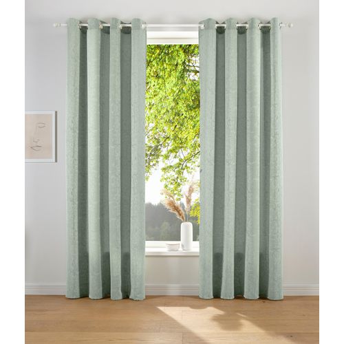 4004567282080 - Vorhang LESKA Gr 1 grün B132cm H145cm Jacquard Polyacryl Polyester LEGER HOME BY LENA GERCKE Gardinen blickdicht glatt gewebt monochrom verschiedene Größen 4004567282080 - Vorhang LESKA Gr 1 grün B132cm H145cm Jacquard Polyacryl Polyester LEGER HOME BY LENA GERCKE Gardinen blickdicht glatt gewebt monochrom verschiedene Größen