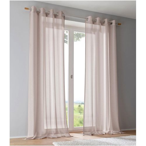 4016478155124 - Vorhang KUTTI Vinola Gr 3 beige (beige creme) B130cm H225cm Wirkware Polyester Gardinen Ösengardine modern Netzstruktur Glanz 4016478155124 - Vorhang KUTTI Vinola Gr 3 beige (beige creme) B130cm H225cm Wirkware Polyester Gardinen Ösengardine modern Netzstruktur Glanz
