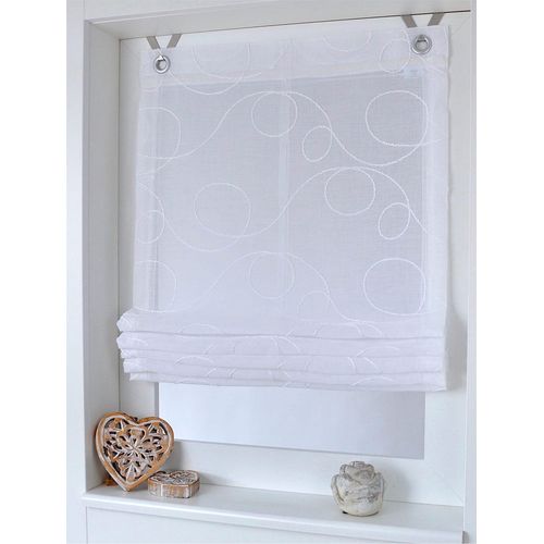 4016478995928 - Raffrollo HEINE HOME Gr 3 weiß B80cm H130cm Raffrollos 4016478995928 - Raffrollo HEINE HOME Gr 3 weiß B80cm H130cm Raffrollos