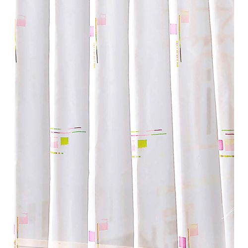 4005385835212 - Gardine WECKBRODT Mia Gardinen Gr 245 cm Smokband 250 cm lila (weiß brombeere) Landhaus Gardinen Store halbtransparent Voile bedruckt Allover Bleibandabschluss