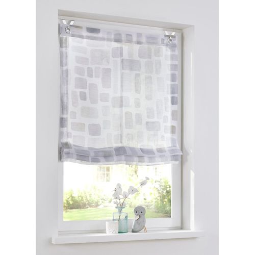 4016478979355 - Raffrollo HEINE HOME Gr 1 weiß (sanftes weiß grau taupe) Raffrollos 140cm Ösen 45cm B45cm H140cm 4016478979355 - Raffrollo HEINE HOME Gr 1 weiß (sanftes weiß grau taupe) Raffrollos 140cm Ösen 45cm B45cm H140cm