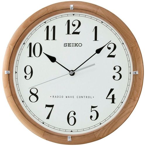 4517228825569 - Funkwanduhr SEIKO braun (erlefarben) Wanduhren Ø 31cm Quarzuhr Wohnzimmer Esszimmer Arbeitszimmer Küche 4517228825569 - Funkwanduhr SEIKO braun (erlefarben) Wanduhren Ø 31cm Quarzuhr Wohnzimmer Esszimmer Arbeitszimmer Küche