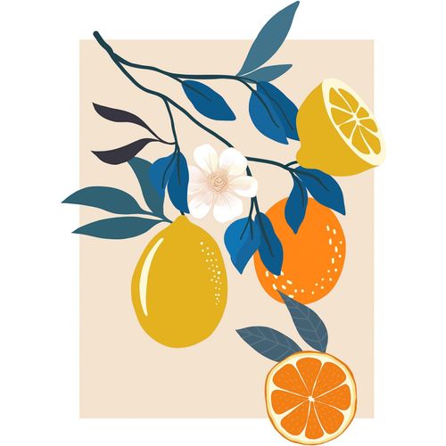 4055065175459 - Wandbild »Illustration Finest Fruits« (1 St) Deutsches Premium-Poster Fotopapier mit seidenmatter Oberfläche und hoher Lichtbeständigkeit Für fotorealistische Drucke mit gestochen scharfen Details und hervorragender Farbbrillanz