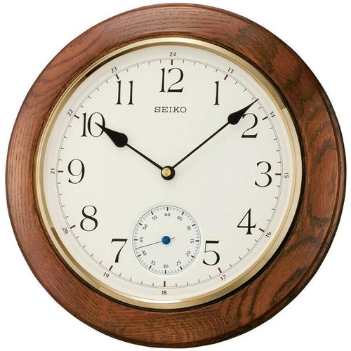 4517228818387 - Wanduhr SEIKO braun (eichefarben) Wanduhren Ø 30cm Quarzuhr Wohnzimmer Esszimmer Arbeitszimmer Küche 4517228818387 - Wanduhr SEIKO braun (eichefarben) Wanduhren Ø 30cm Quarzuhr Wohnzimmer Esszimmer Arbeitszimmer Küche