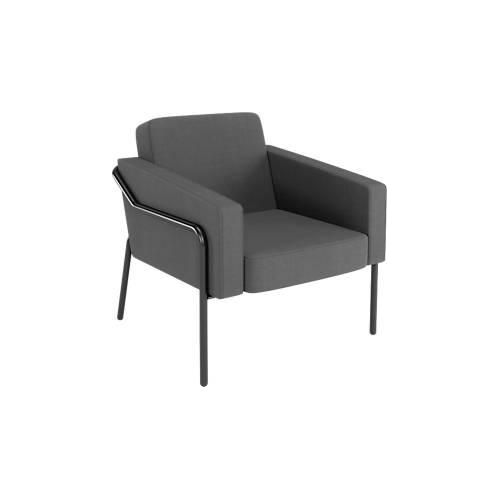 3660141964424 - Sessel meet® by Paperflow MEDSO Klassik L gepolstert Sitzfläche austauschbar B 750 x T 743 x H 736 mm Stoff und Stahl anthrazit mattschwarz 3660141964424 - Sessel meet® by Paperflow MEDSO Klassik L gepolstert Sitzfläche austauschbar B 750 x T 743 x H 736 mm Stoff und Stahl anthrazit mattschwarz