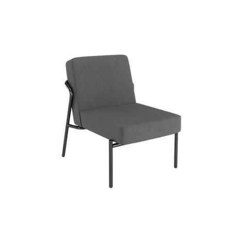 3660141963823 - Sessel meet® by Paperflow MEDSO Klassik S gepolstert Sitzfläche austauschbar B 580 x T 743 x H 736 mm Stoff und Stahl anthrazit mattschwarz 3660141963823 - Sessel meet® by Paperflow MEDSO Klassik S gepolstert Sitzfläche austauschbar B 580 x T 743 x H 736 mm Stoff und Stahl anthrazit mattschwarz