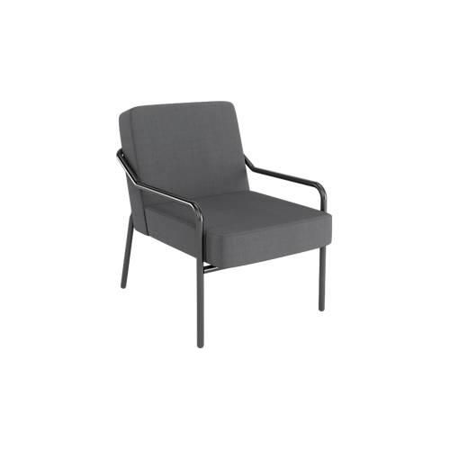 3660141964127 - Sessel meet® by Paperflow MEDSO Klassik M gepolstert Sitzfläche austauschbar B 580 x T 743 x H 736 mm Stoff und Stahl anthrazit mattschwarz 3660141964127 - Sessel meet® by Paperflow MEDSO Klassik M gepolstert Sitzfläche austauschbar B 580 x T 743 x H 736 mm Stoff und Stahl anthrazit mattschwarz