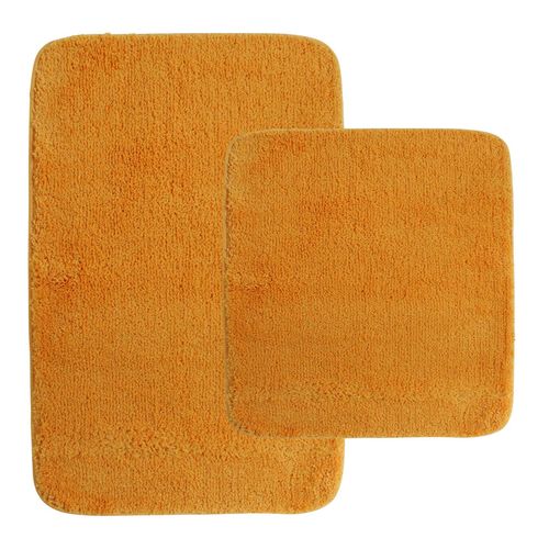 4255636641790 - NYVI Badematte NYVISpa Lasalle - Badezimmerteppich - Rutschfest Saugfähig Schnell Trocknend Fußbodenheizung geeignet Waschbar Weich FarbeOrange GrößeSet 45x50 + 50x80 cm 4255636641790 - NYVI Badematte NYVISpa Lasalle - Badezimmerteppich - Rutschfest Saugfähig Schnell Trocknend Fußbodenheizung geeignet Waschbar Weich FarbeOrange GrößeSet 45x50 + 50x80 cm
