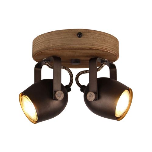 4004353372551 - BRILLIANT Lampe Tool Spotrondell 2flg schwarz stahl 2x PAR51 GU10 35W geeignet für Reflektorlampen nicht enthalten Köpfe schwenkbar Für LED-Leuchtmittel geeignet