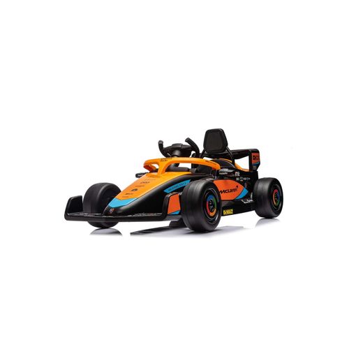 3800931064952 - Chipolio Kinder Elektroauto Formel 1 McLaren Fernbedienung Gurt MP3-Anschluss orange schwarz