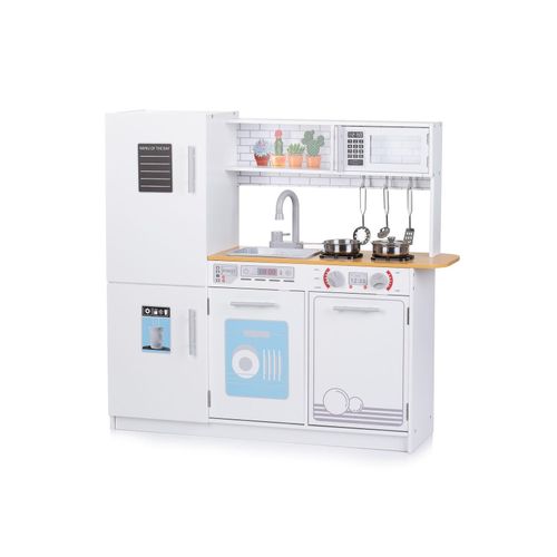 3800931062156 - Holz-Kinderküche 80 cm LED-Licht Töpfe Waschmaschine Mikrowelle Spüle weiß 3800931062156 - Holz-Kinderküche 80 cm LED-Licht Töpfe Waschmaschine Mikrowelle Spüle weiß