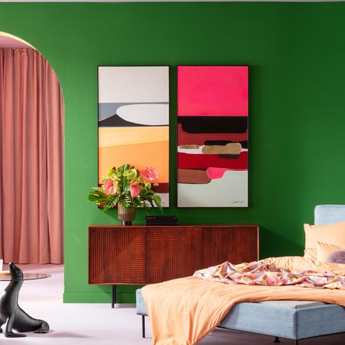 4025621538998 - Bild mit Rahmen Gerahmtes Bild Abstract Shapes bunt (farbe bild(er) mehrfarbig) B73cm H143cm T45cm Bilder 4025621538998 - Bild mit Rahmen Gerahmtes Bild Abstract Shapes bunt (farbe bild(er) mehrfarbig) B73cm H143cm T45cm Bilder