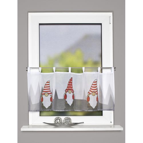 4056751422628 - Scheibengardine HOME WOHNIDEEN IMPALO Gardinen Gr 45 cm Schlaufen 120 cm rot Scheibengardinen transparent Schlaufencafehaus Voile digital bedruckt 4056751422628 - Scheibengardine HOME WOHNIDEEN IMPALO Gardinen Gr 45 cm Schlaufen 120 cm rot Scheibengardinen transparent Schlaufencafehaus Voile digital bedruckt