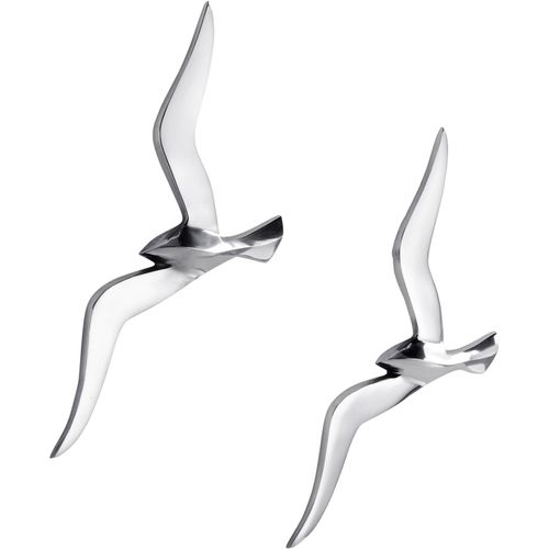 8903368173299 - Wanddekoobjekt HEINE HOME silber (silberfarben) Wanddekoobjekte B H 47cm x 18cm B47cm H18cm