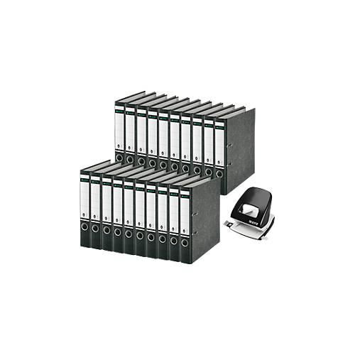 4251898827408 - Ordner 1050 Rückenbreite 52 mm 20 Stück + Locher 5008 3 mm 30 Blatt schwarz 4251898827408 - Ordner 1050 Rückenbreite 52 mm 20 Stück + Locher 5008 3 mm 30 Blatt schwarz