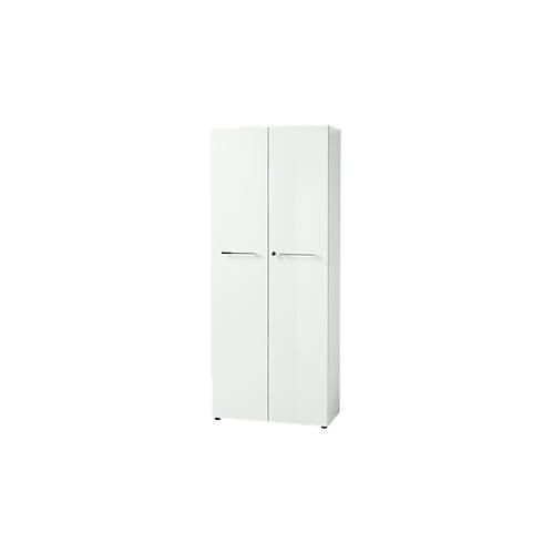 4005949420489 - Aktenschrank MONTERIA Front aus Glas abschließbar 5 OH B 800 x T 370 x H 1960 mm weiß 4005949420489 - Aktenschrank MONTERIA Front aus Glas abschließbar 5 OH B 800 x T 370 x H 1960 mm weiß