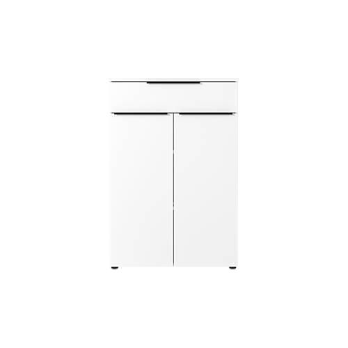 4005949436909 - Kombischrank Porto 1 Schublade 2 Türen und 2 Einlegeböden 2 OH B 810 x T 400 x H 1200 mm weiß