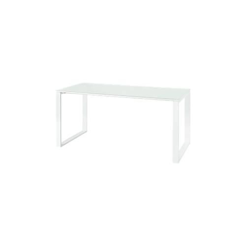 4005949420007 - Schreibtisch Monteria 4200-84 65-130cm (H) 160x80cm (BxT) rechteckig weiß   weiß 4005949420007 GERMANIA