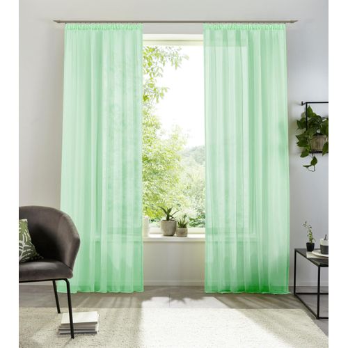 6941446605500 - my home Gardine »XANA mit Ösen Kräuselband oder Schlaufen« (1 St) Bestseller einfarbig 1 bzw 2 Schals pflegeleicht Schal
