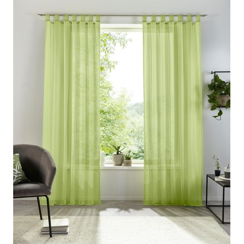 6941446605760 - my home Gardine »XANA mit Ösen Kräuselband oder Schlaufen« (1 St) Bestseller einfarbig 1 bzw 2 Schals pflegeleicht Schal