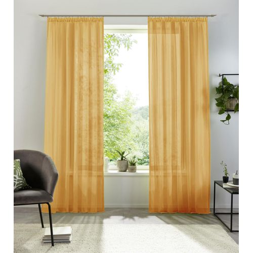 6941446630748 - my home Gardine »XANA mit Ösen Kräuselband oder Schlaufen« (1 St) Bestseller einfarbig 1 bzw 2 Schals pflegeleicht Schal