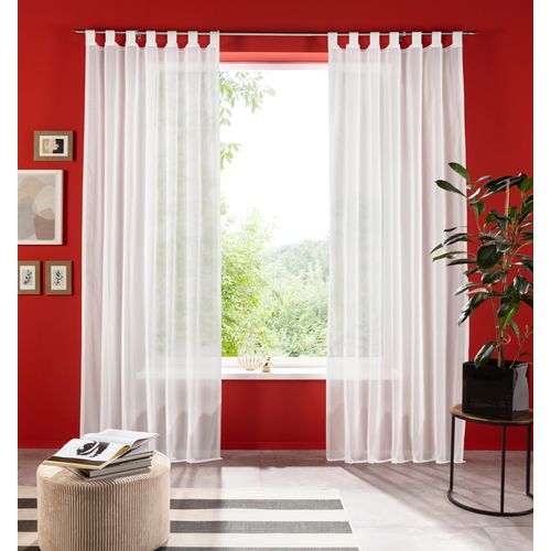 6941446605609 - my home Gardine »XANA mit Ösen Kräuselband oder Schlaufen« (1 St) Bestseller einfarbig 1 bzw 2 Schals pflegeleicht Schal 6941446605609 - my home Gardine »XANA mit Ösen Kräuselband oder Schlaufen« (1 St) Bestseller einfarbig 1 bzw 2 Schals pflegeleicht Schal